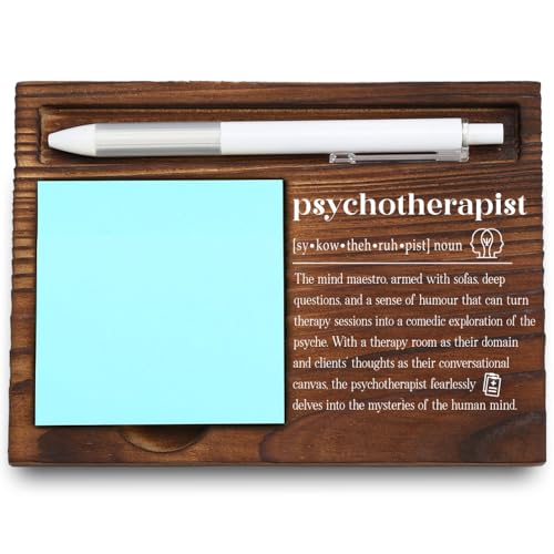 VYNWPDFLI Wooden Sticky Note Holder for Psychotherapists,...
