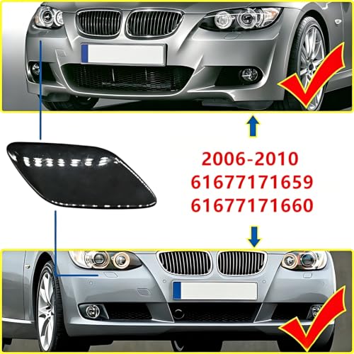 Couvercle lave-phare BMW E92 E93 cache buse pare-chocs avant 61677171659 61677171660 M Sport - 2
