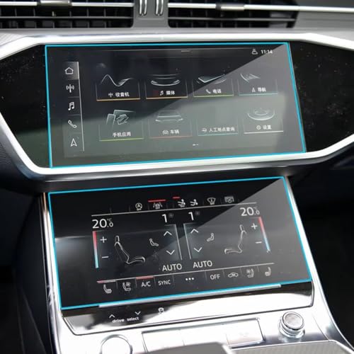 Protection d'écran Audi A6 A7 verre trempé 9H anti-rayures pour console centrale