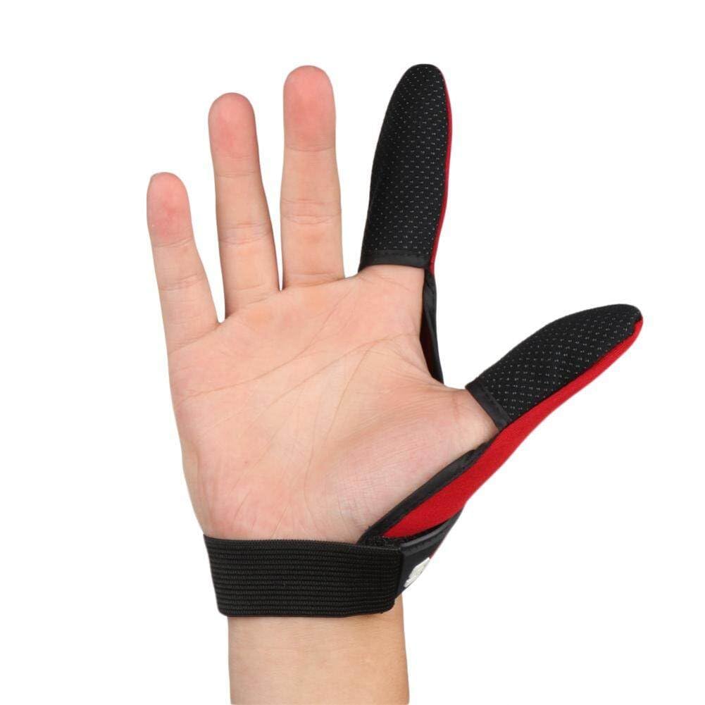 Danlai Red 1Pc Double Finger Protector Fishing Gloves Fishermen Two Finger Surfcasting Breathable Non-Slip Glove Fishing Equipment