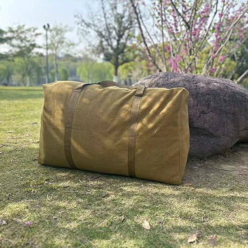 Canvas Extra Large Wear-Resistant and Thickened Travel Bag Foldable Duffle Bag for Space Saving Moving Storage4