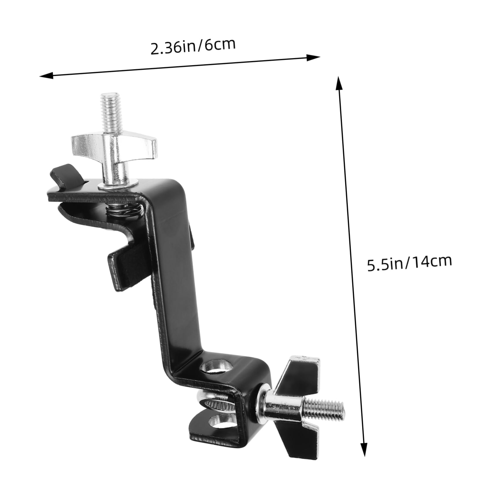 NULYLU Drum Cowbell Clip Universal Cowbell Clamp Mount Bracket for Large Bells