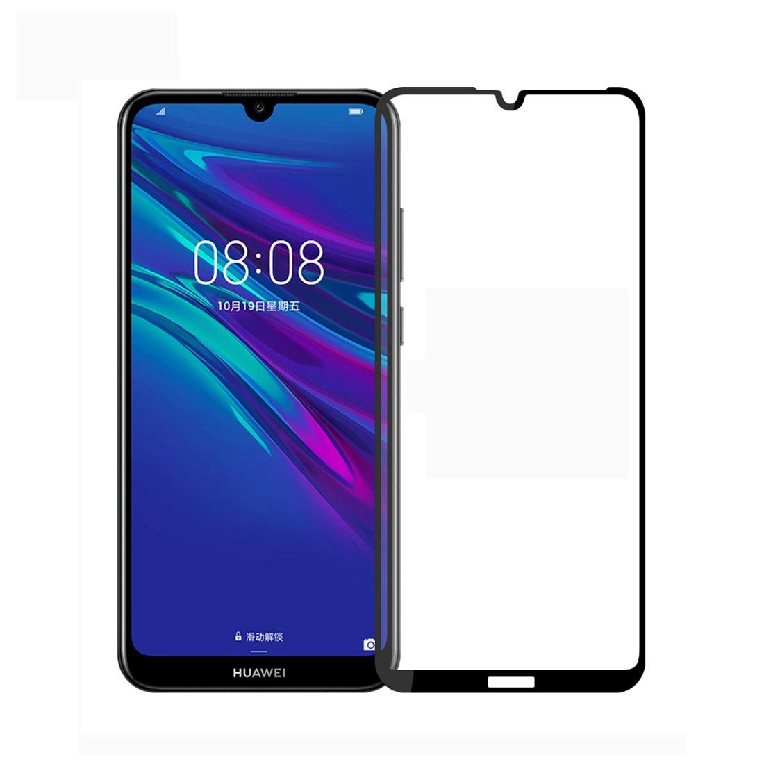 XMX2019 Mobile Phone Accessories for 9H 2.5D Full Screen Tempered Glass Film for Huawei Enjoy 9e