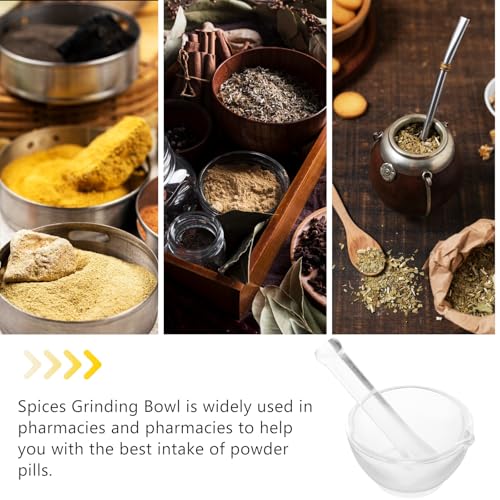 Healvian MFKO2947CCS15KNXDVZUN Healvian 1 Set Mortars And Pestle Bowl,Glass Pestle And Bowl,Medicine Mixer Grinding Mill Tools,Garlic Pepper Seasoning Smasher,Mixer And Grinders For Pharmacy Or Science Lab,60Mm thumb #4