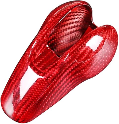 Miniatura 7 de Coche de fibra de carbono real cambio cabeza perilla decoración cubierta cubierta protector apto para Porsche Boxster Cayman Macan Panamera 911 718