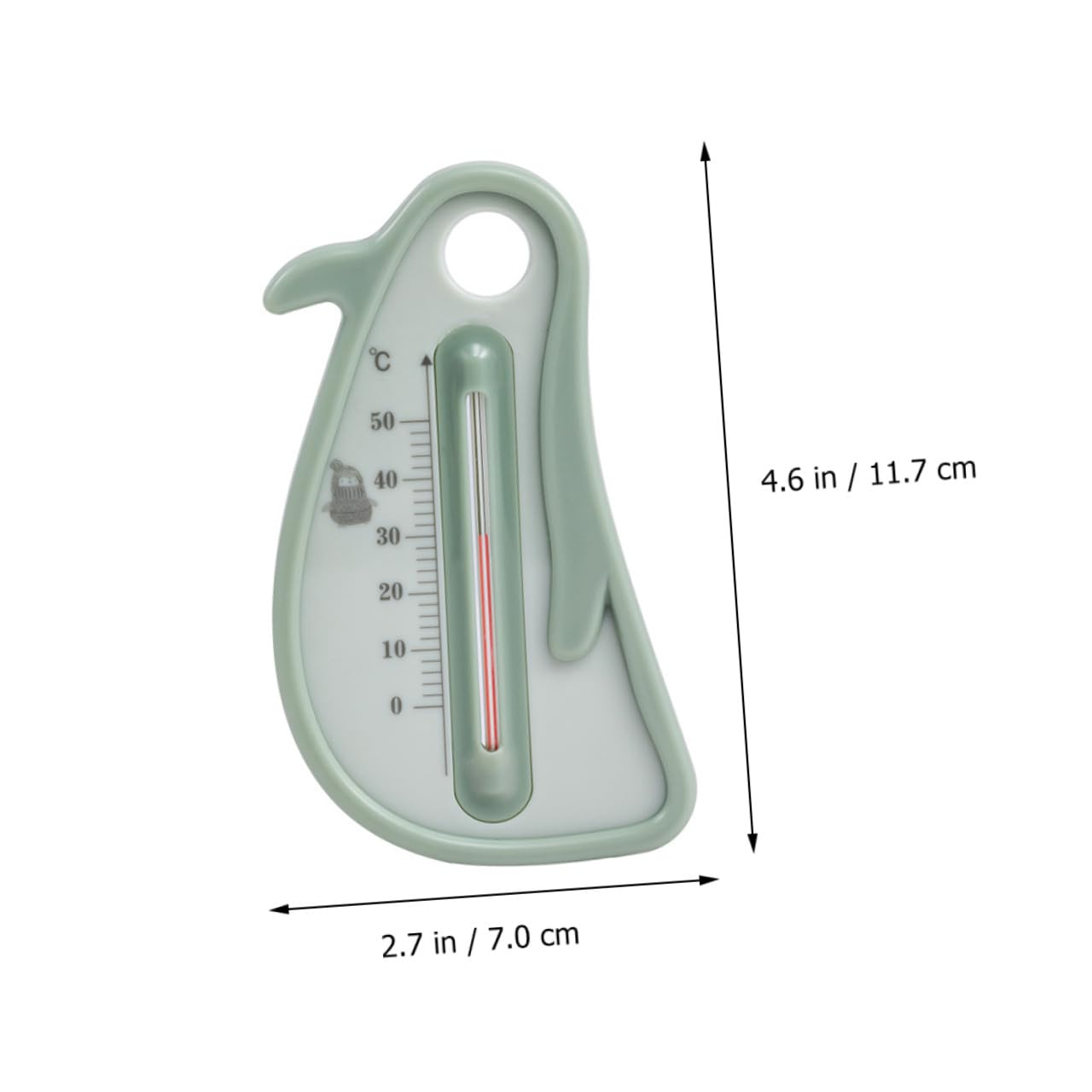 SECFOU Bath Thermometer Penguin Shape for and, Cartoon Water Temperature Measurement Tool, Floating Tub Thermometer for Safe Bathing Random Color Random Color