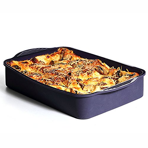 Maison Futée - Plat à gratins et lasagnes en silicone - Rouge