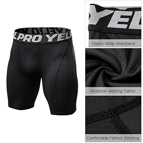 yeacher 3 Pack Men Compression Shorts Ativo Treino Cueca