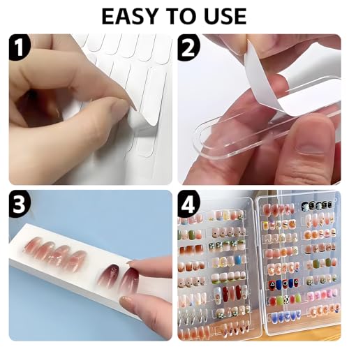 100 Pcs Sticky Dots Clear Double Sided Removable, Adhesive Dots Double Sided with Handle Poster Sticky Tack for Crafts Balloons Festival Home Office Party Decorations (60x8mm) - Image 4