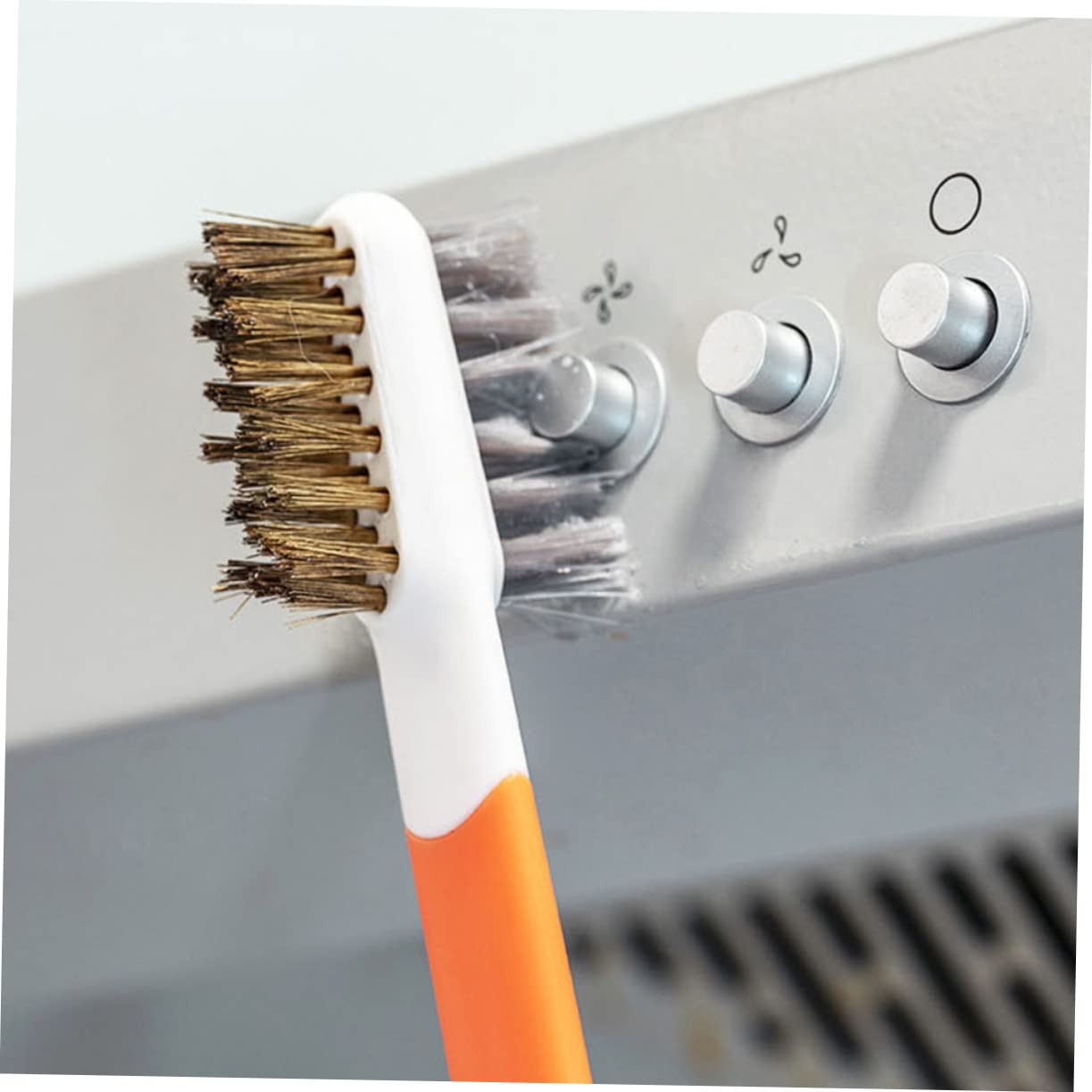 ULDIGI 3-Piece Double-Ended Gas Stove Brush Stainless Steel Plastic Kitchen Cleaning Tool