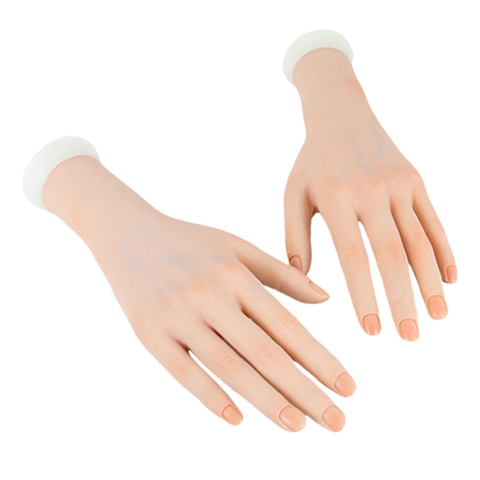 PUXZYAX Multi Flexible Acrylic Hand Model To Jewelry Display And Facilitate Realistic Nail Art Practice Bracelets Bendable Acrylic Nail Mannequin Hand For