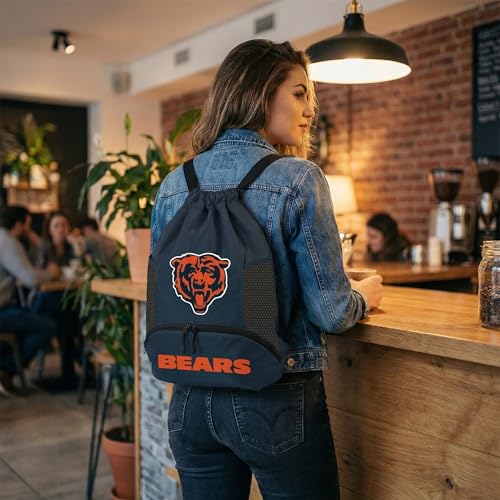 Image of NFL Chicago Bears Cinch Bag - Standard Logo Drawstring Backpack