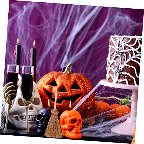 TOYANDONA 24 Pçs Cena Cosplay Cor De Palha Para Acessórios Vassouras Decoração De Casa De Bonecas De