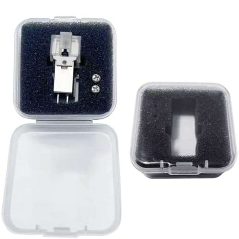 Audio Technica AT3600L Aufbewahrungsbox für Tonabnehmer, transparent, PVC, Nadelhalter für Plattenspieler, Stylus, 5 Stück
