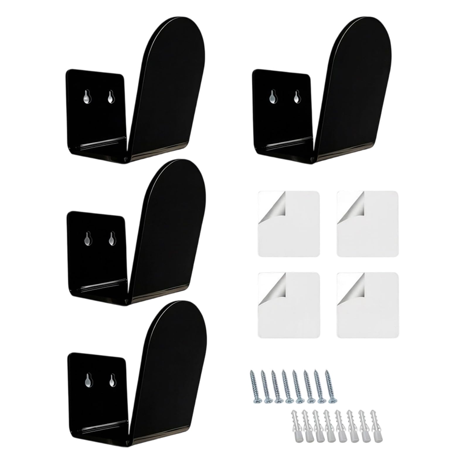 Qusinfc 2pcs / 4pcs Acrylic Glove Hanger for Sports Equipment Compact and Space Saving Boxing Gear Storage Stand Bedroom Planner Rack