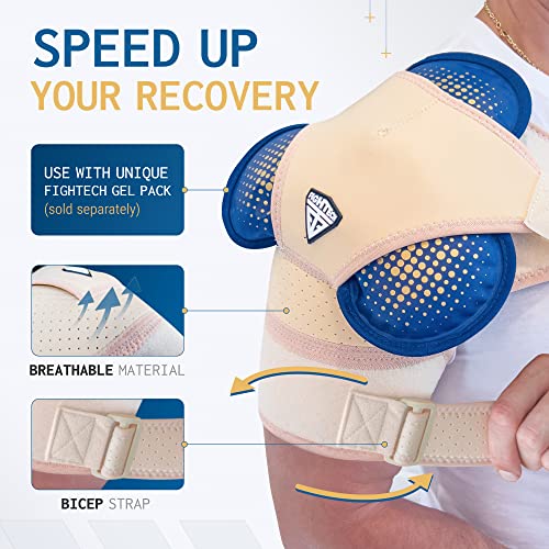 Shoulder Brace For Torn Rotator Cuff - 4 Sizes - Shoulder Pain Relief, Support And Compression - Sleeve Wrap For Shoulder Stability And Recovery - Fits Left And Right Arm, Men & Women (Nude, Large/X-Large) #TOP4
