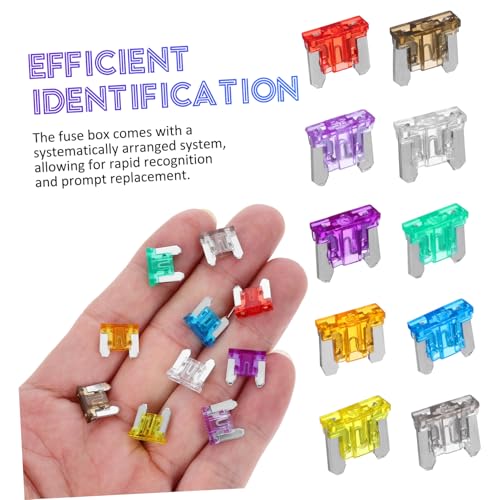 Kit de fusibles automotrices mini MAGICLULU, 120 piezas con estuche de almacenamiento, para RV, bote, camión y camper miniatura 3