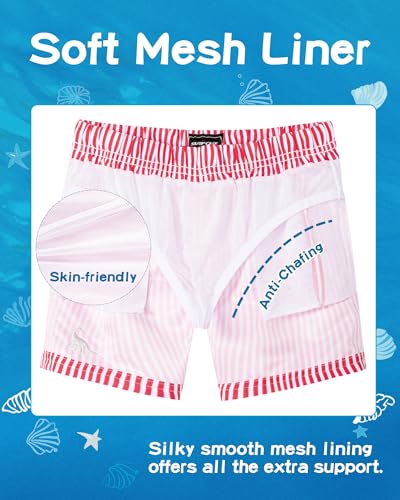 Image of SURF CUZ Boys Swim Trunks Toddler Swim Shorts UPF 50+ Bathing Suit for Boy Swimsuit Quick Dry Mesh Beach Boardshorts Swimwear