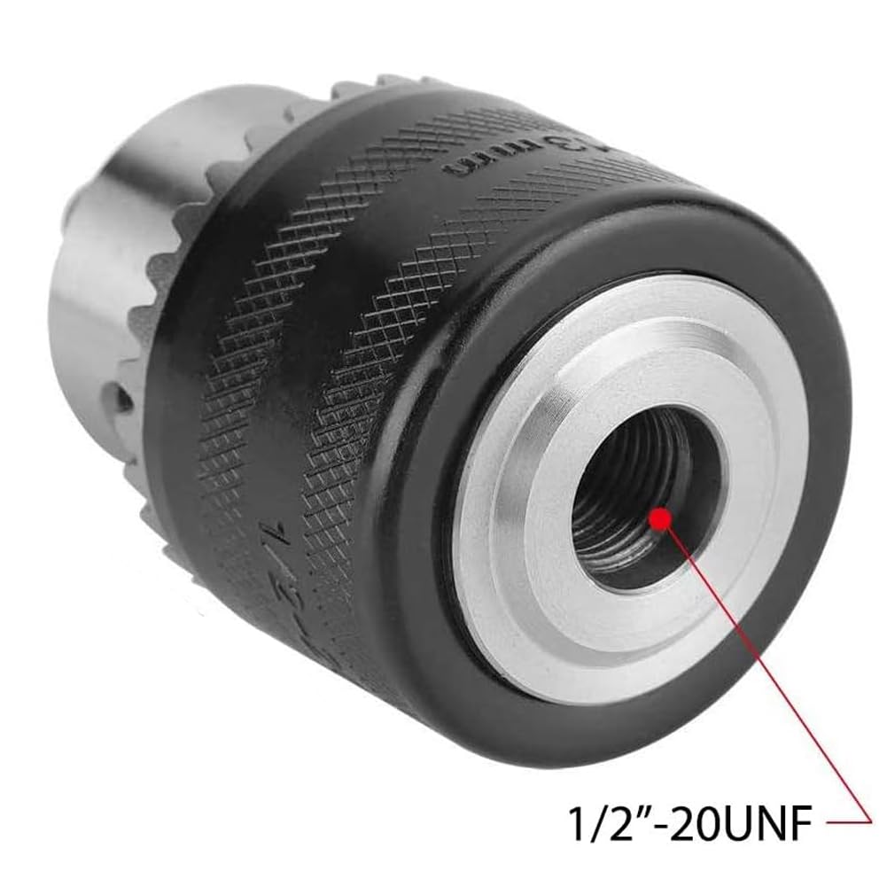 Bestgle Key Drill Chuck Adapter 1.5-13mm Capacity, 1/2-20UNF Thread Quick Change Conversion Chuck for Impact Driver & Drill Bits - Image 4