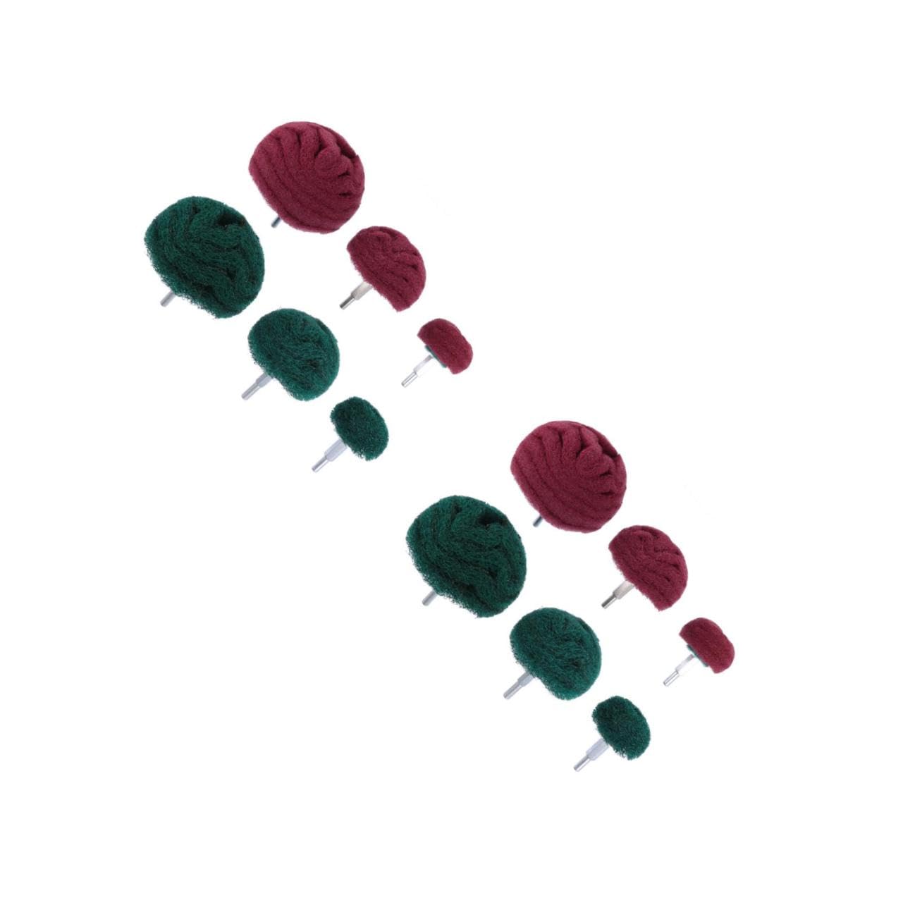 Cabilock 2sets 6pcs Buffing Wheel Abrasive Polishing Heads for Drill for Jewelry Detailing Wear Resistant 6pcs*2