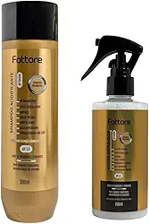 Kit Shampoo Acidificante + Fluido Reparador Fattore – Tratamento Capilar Profissional – pH 5,0 e pH 3,0 – Com Vinagre de Maçã e Extrato de Gérmen de Trigo – Limpeza Suave, Selagem de Cutículas, Antifrizz, Brilho Intenso, Proteção Térmica e Fortalecimento – Para Cabelos Fragilizados e Danificados – Uso Diário ou Profissional