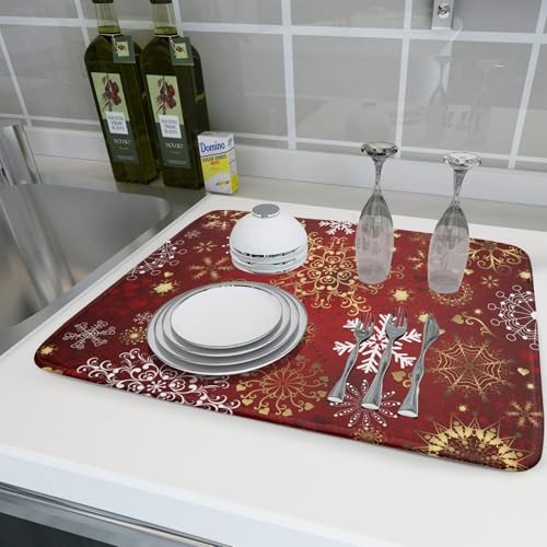 Lvhompro DDM99 Christmas Dish Drying Mat thumb #5