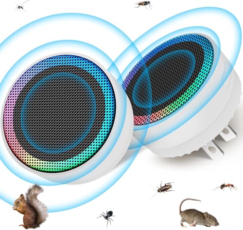 Image of Ultrasonic Pest Control Repellent 2026 Upgraded,Mice Traps Indoor Plug in,Electronic Mouse Repellent Devices for Mouse,Rodent,Roach,Mice,Mosquito,Spider,Rat Repellent for Home,Kitchen,White-2 Pack