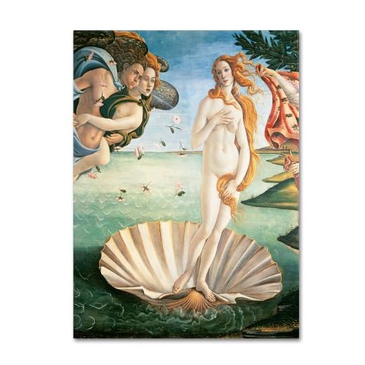 Birth of Venus 1484 Artwork by Sandro Botticelli, 35 by 47-Inch Canvas Wall Art