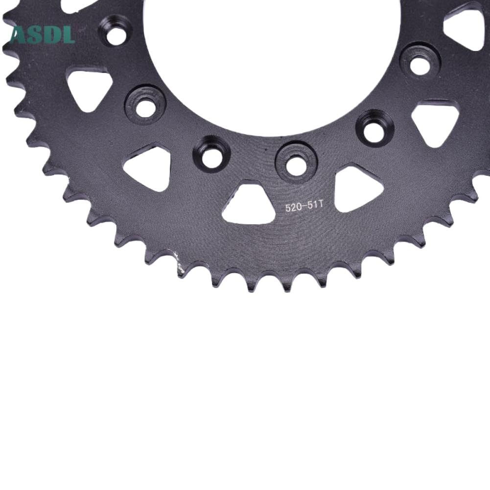 Kit de piñón de cadena delantera y trasera para motocicleta 520 13T 51T Compatible con CRF230 F 3 4 5 6 7 8 9 A B C D E F G H J K 2003 2019