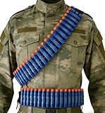 2 Piece Plastic Blue Shoulder Chest Bracelet Tactical Wrist Strap Cartridge Case Foam Toy Gun Bullet Dart Holder Bracket Transmitter Foam Blay Game Tactics Matching Combination Set