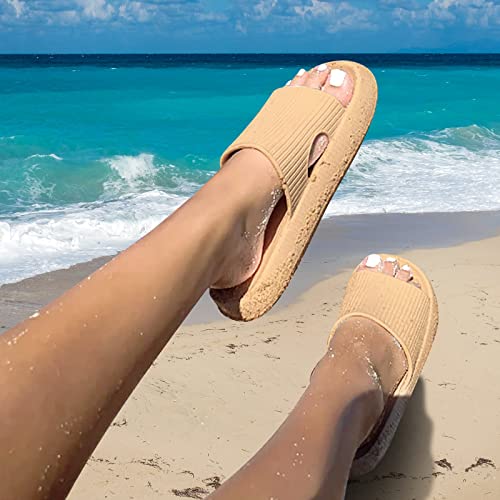 Pillow Slippers for Women Men, Thick Sole Casual Massage Shower Indoor Outdoor, EVA Non Slip Pillow Slides Sandals, Quick Drying Open Toe Spa Bath Pool2