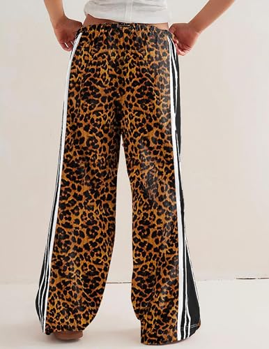 Womens Hudson Canyon Pants Side Striped Sweatpants Drawstring Waist High Rise Pant Trousers with Pockets4