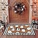Tinideya 2 Pcs Door Mat Welcome Non Slip Coir Mats Floor Layering Doormats Seasonal for Front Porch Entryway Decor(Spooky)