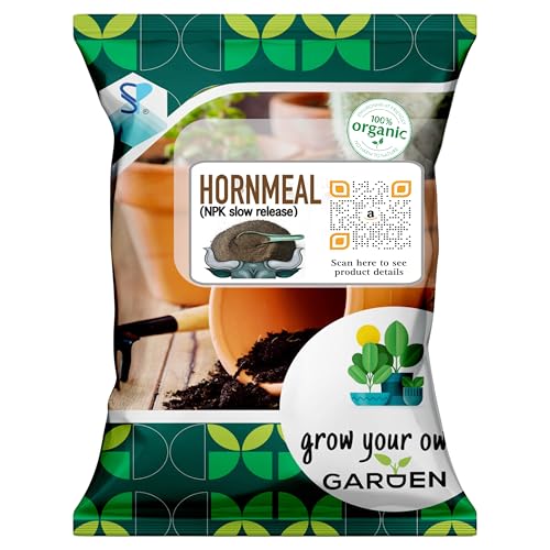 Image of Horn Meal for Garden Plants and Leafy Vegetables | Rich in Nitrogen| Natural and Organic | NPK 12-2-0 Fertilizer (1.9 Kg)