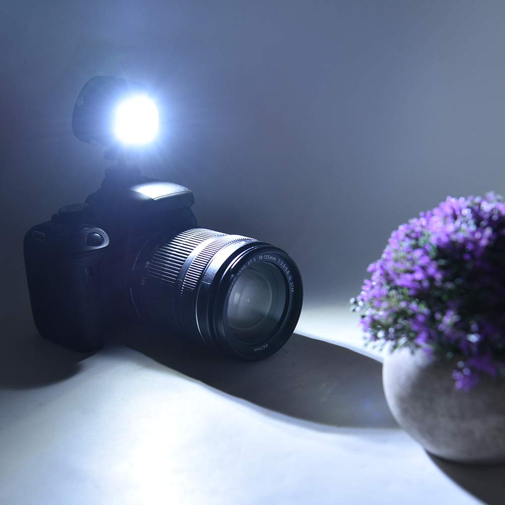 Qinlorgo 130ft (40m) Lampada Subacquea di profondit? SL-18 7500K 1000lm IPX8 Lampada Impermeabile LED di riempimento per Immersione con Batteria