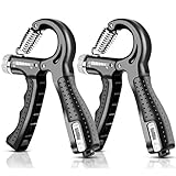 Fortalecedores de Mano Set, 10-60KG Ajustables con Función de Conteo, Entrenamiento de la Fuerza de Mano, Grips Strengthener, Fortalecedor de Mano, Antebrazo Entrenamiento, Kit Pesas Musculacion
