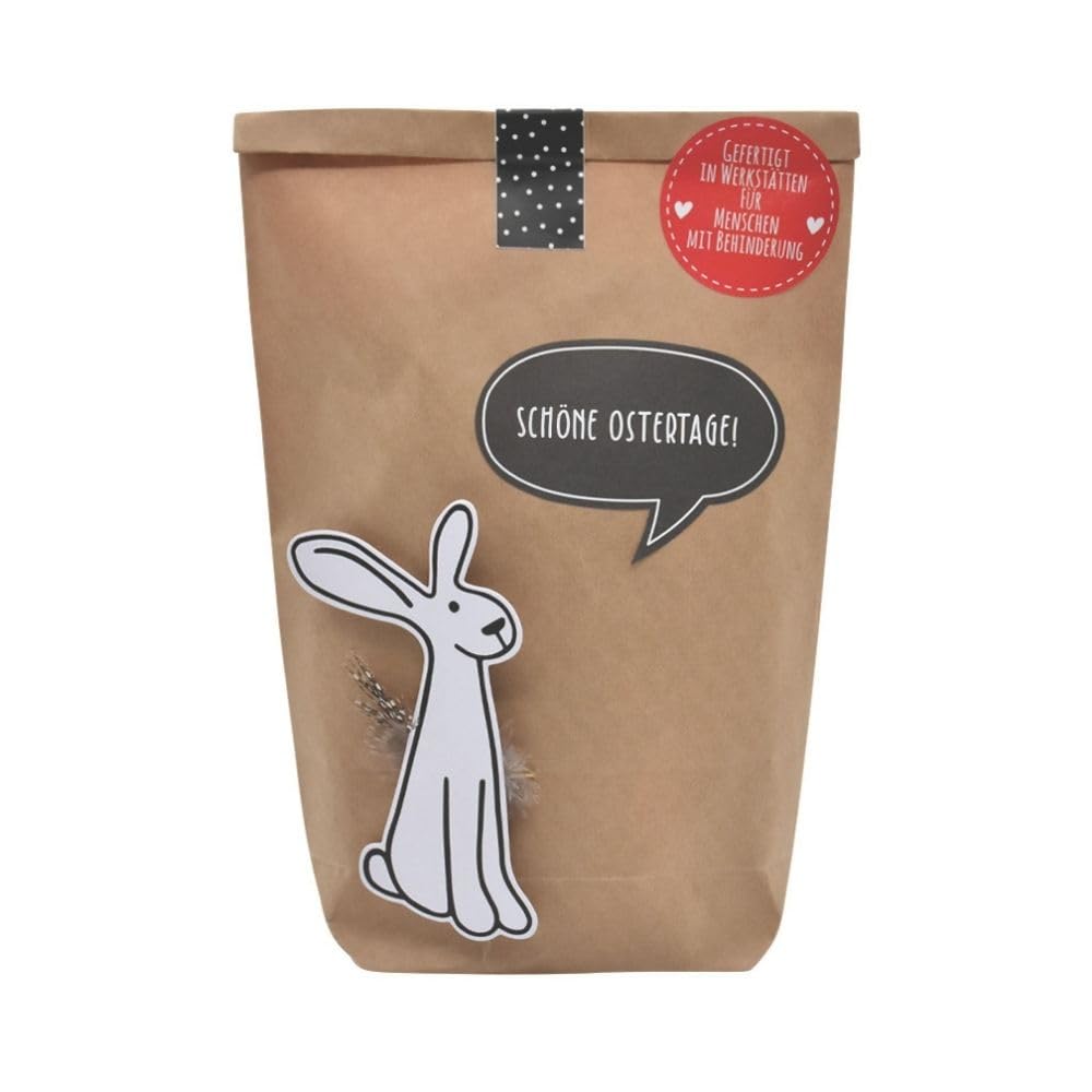 Wunderle Wundertüte Schöne Ostertage Wundertüte mit Hase, Mitbringsel, Geschenk, Geschenkidee zu Ostern
