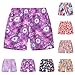 Kids Fashion Swim Trunks Summer Beach Shorts Boys Girls Cute Pull On Relaxed Fit Athletic Sports (Blue, 5-6 Years)