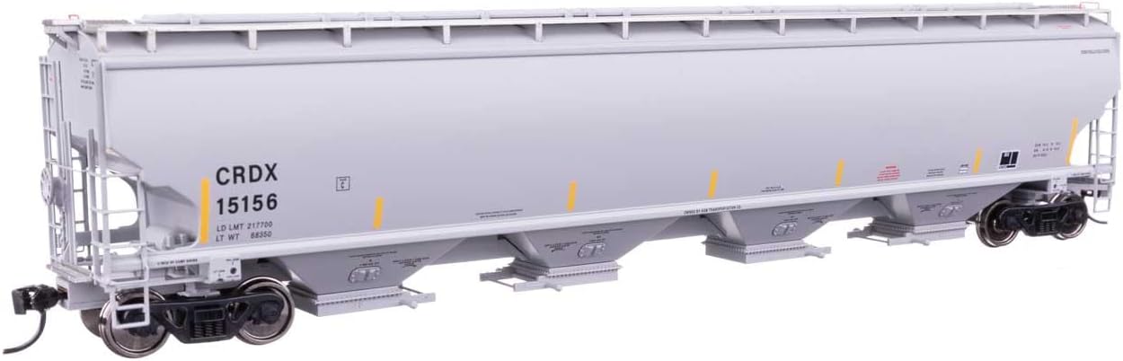 Walthers Proto 920-110316 HO Scale 67' Trinity 6351 4-Bay Covered Hopper - Ready to Run - Chicago Freight Car Leasing Co CRDX #15156