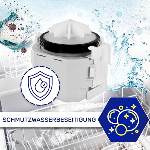 Ablaufpumpe für Geschirrspüler BLP3 01/003 475.190 54V 55Hz mit dem Originalcode 00620774 620774 für Bosch für Siemens - MADE IN EU - Garantie 10 Jahre - MONTERAL