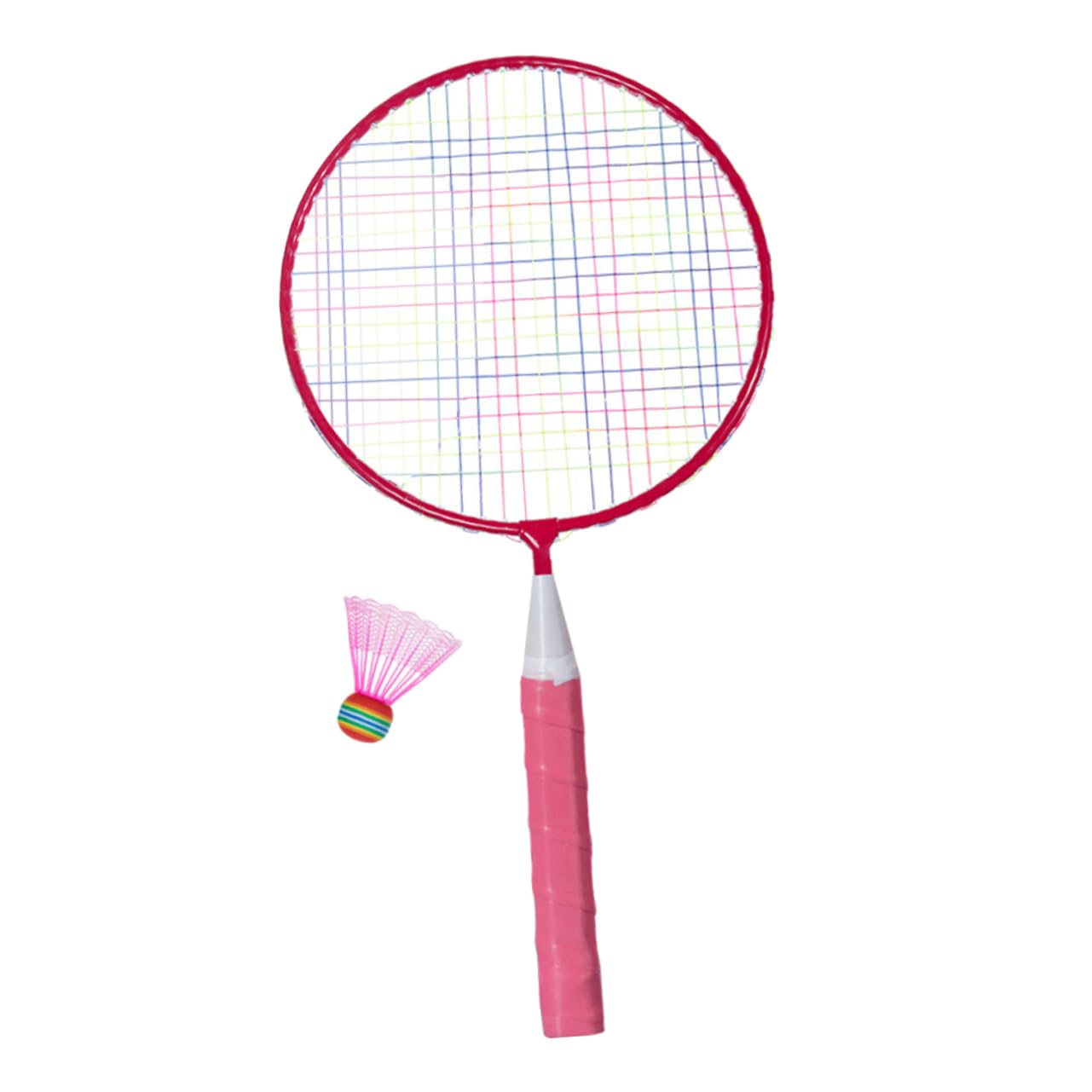 HEMOTON 1 Set Portable Badminton Racket Set Durable Racket Shuttlecock for Ages Lightweight Design for Easy Swinging Promotes Athletic Skills and Hand Eye Coordination