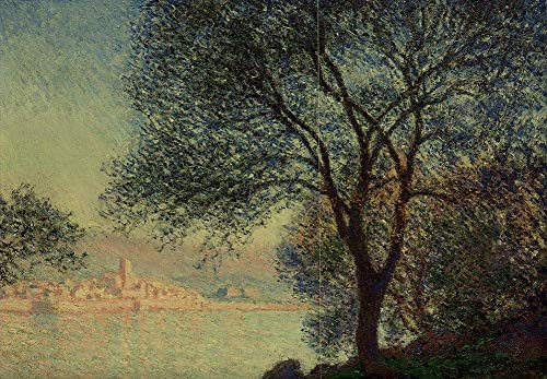 Peinture à l'huile Claude Monet Antibes paysage toile décoration