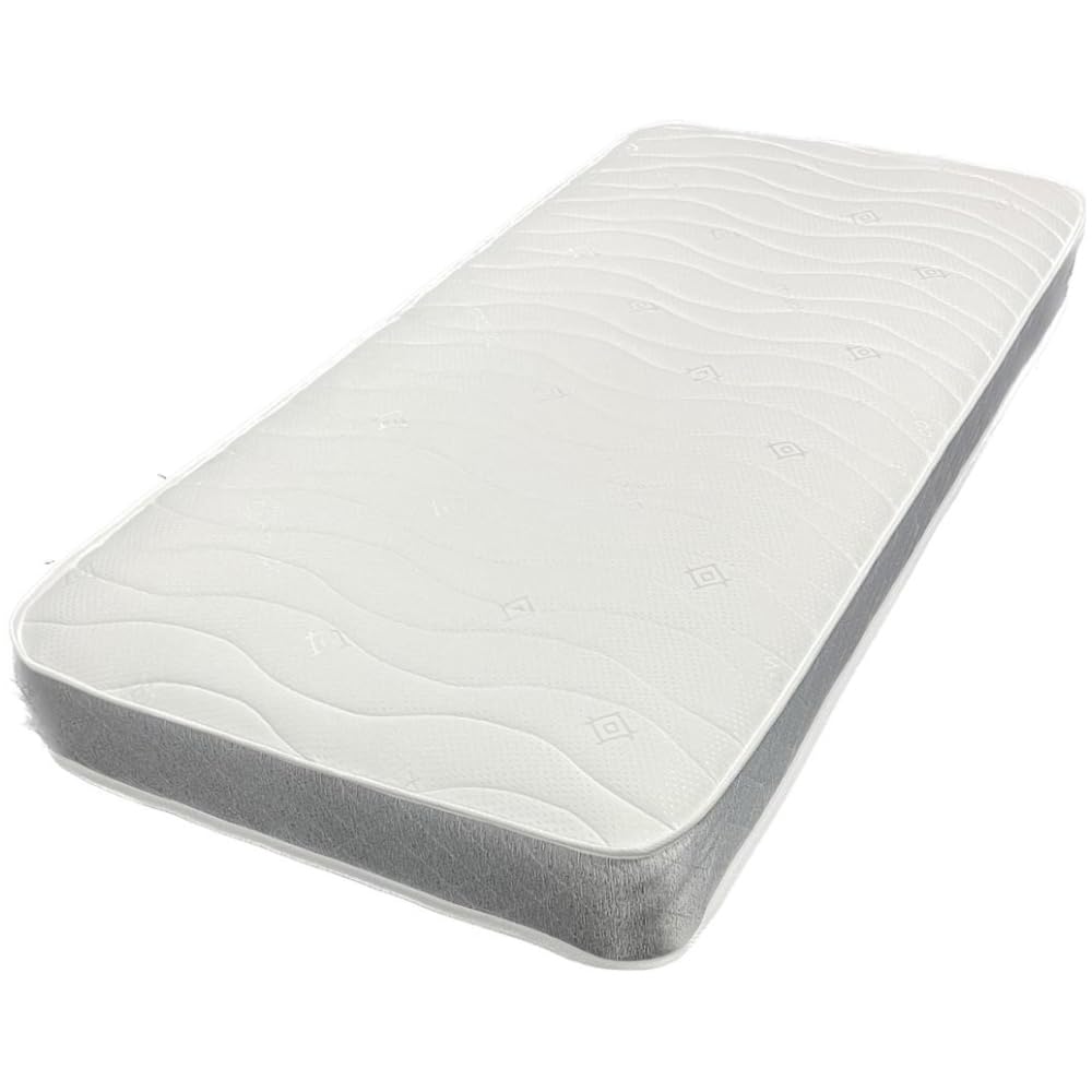 Wilson Beds - The Meghana Mattress. Basic 6.5" Deep Spring Mattress With Memory Foam Layer, Soft Feel Grey and White Mattress (Basic SMALL Double 122 x 190 x 16.5cm)