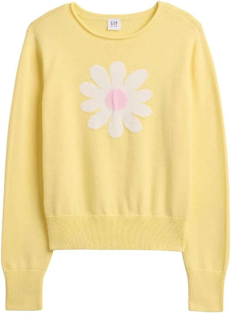 GAP Girls' Roll Neck Pullover Sweater