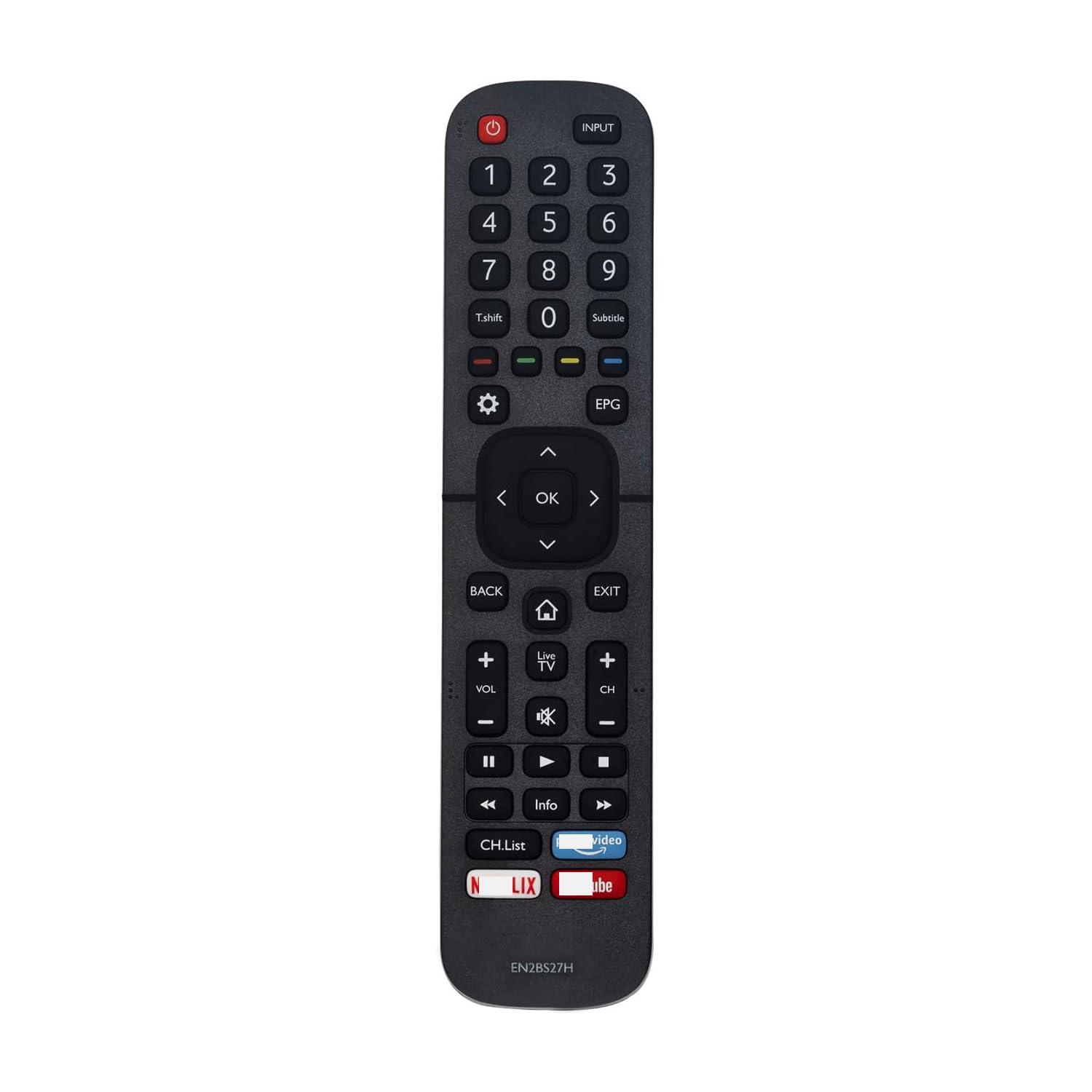 EN2BS27H Replace Remote Control Compatible with Hisense 4K UHD Smart TV 58S5 65R6 65S8 75R6 75S8 70B7100UW 55B7100UW