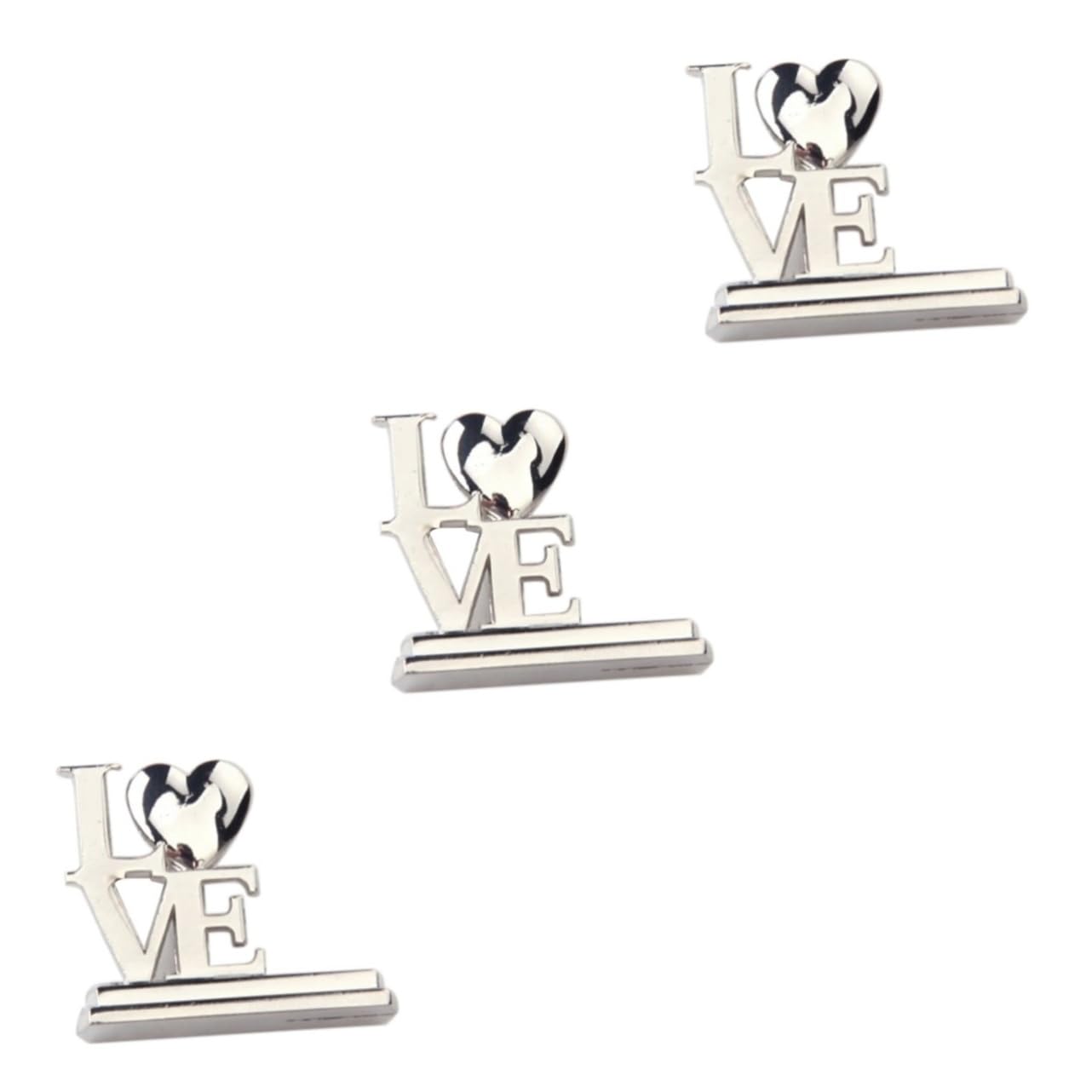 Amosfun 3 Set Di Supporti Per Decorazioni Da Tavolo in Lega Di Zinco Per Matrimoni Bomboniere Per Feste Di Nozze 12 Pezzi * 3