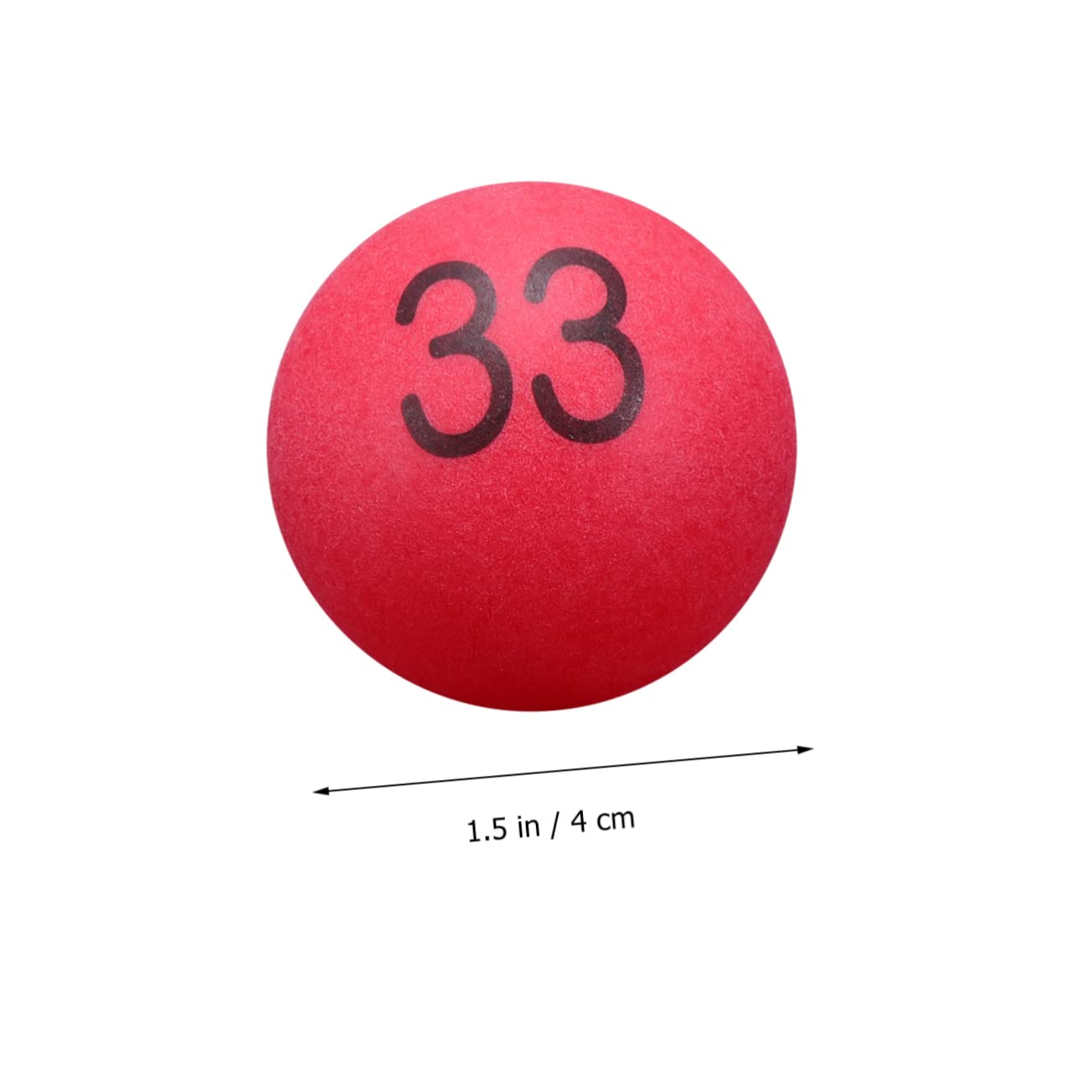 DECOMELODY Sequentially Numbered Small Balls 100 Pcs 4cm Pp Pong Balls for Drawings Events