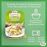Buss Freizeitmacher Hähnchenstreifen mit Kartoffeln und Gemüse in cremiger Sauce - Fertiggerichte zum Aufwärmen in Mikrowelle & Topf - Schnell & Einfach Zubereitet - 12 x 300g