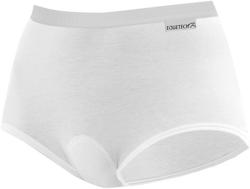 EquetechLadies Dressage Briefs WHITE XS-XL PLUS Comfort Level (M (UK 12-14))