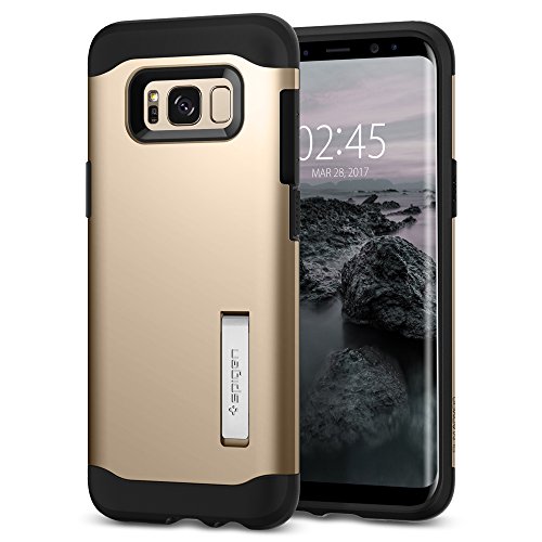 Spigen Slim Armor ST Case with Air Cushion Technology and Hybrid Drop Protection for Samsung ST (2017) - Gold Maple